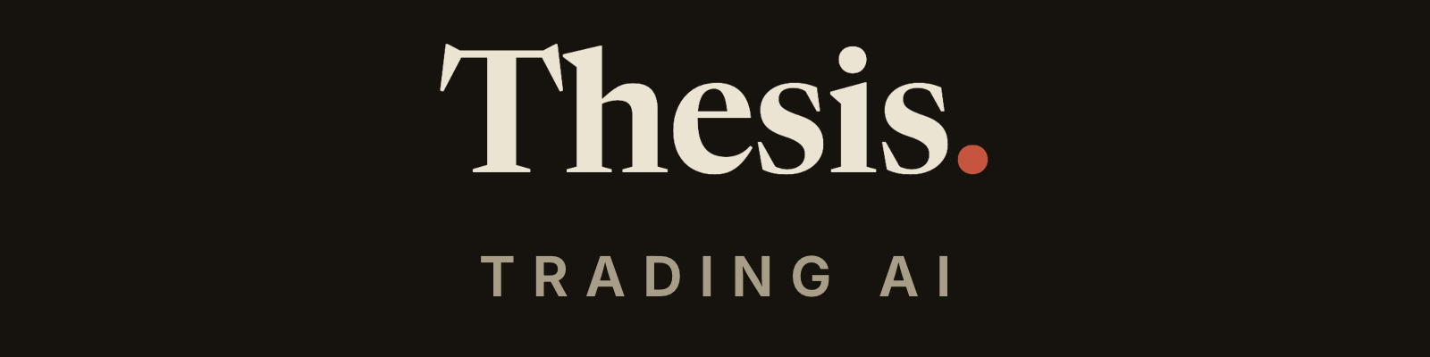 Thesis. wordmark on dark