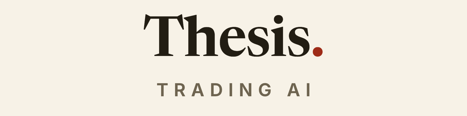 Thesis. wordmark on light